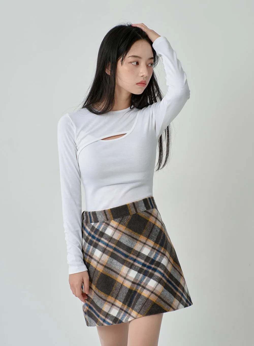 Slim Fit Chest Hole T-Shirt ON11 sold by Lewkin