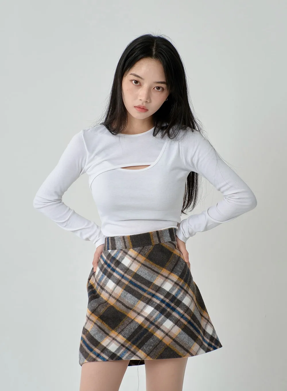 Slim Fit Chest Hole T-Shirt ON11 sold by Lewkin product image thumbnail 4