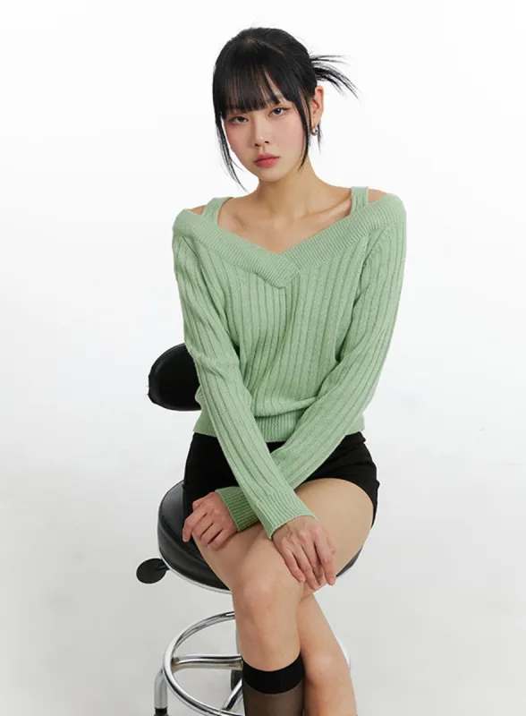 V-Neck Lace Ruched Long Sleeve Top IF402 sold by Lewkin