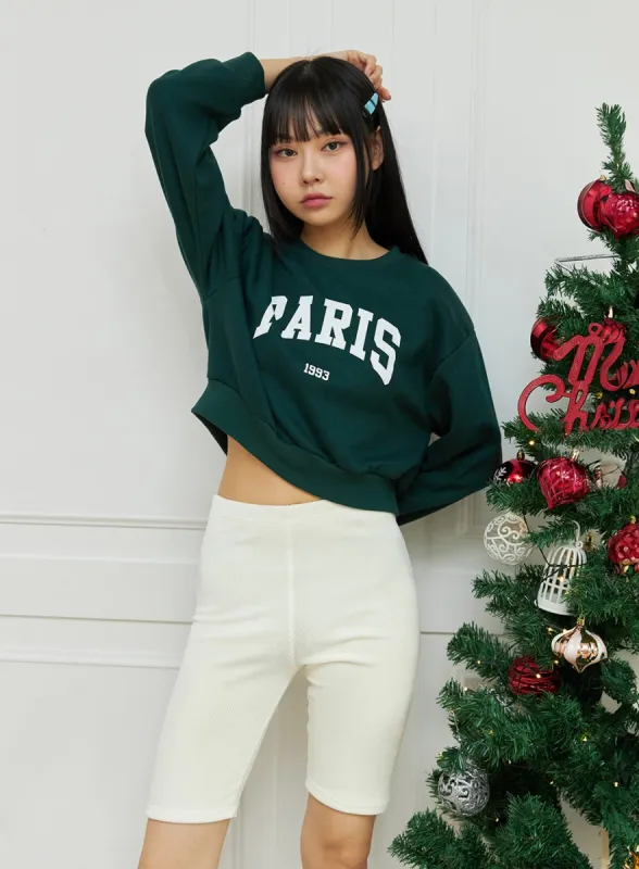 Ribbed Knit Biker Shorts IN323 sold by Lewkin
