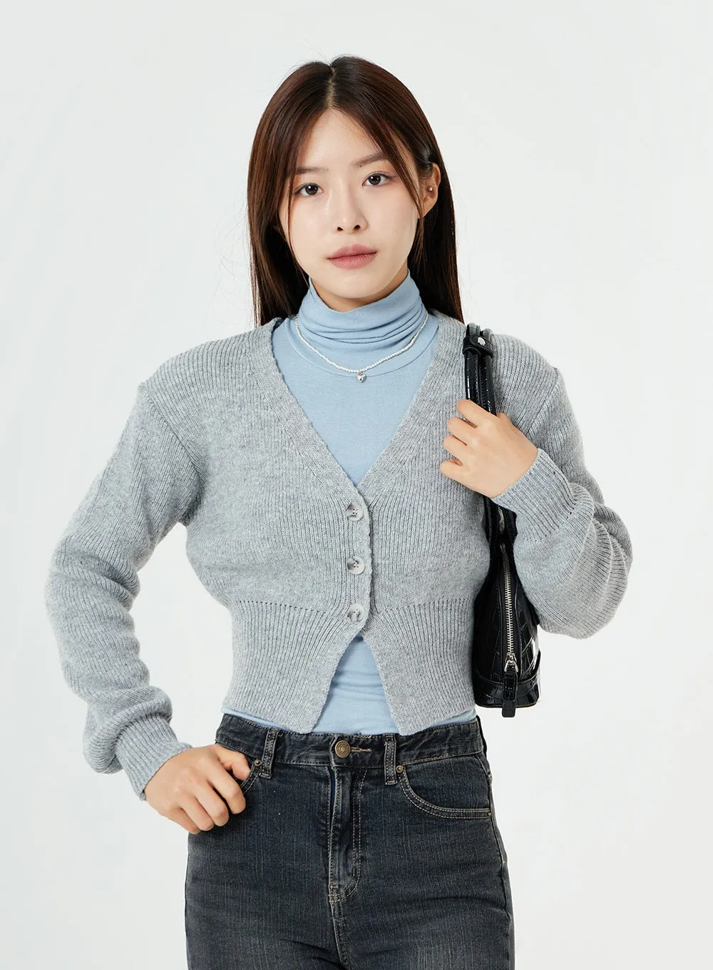 Slim Fit Vitage Washed Raw Hem Jeans OS13 sold by Lewkin product image thumbnail 3