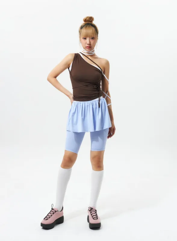 Biker Leggings With Skirt IL318 sold by Lewkin