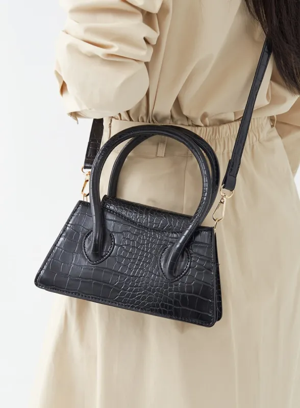 Croc Texture Mini Crossbody Bag OG18 sold by Lewkin