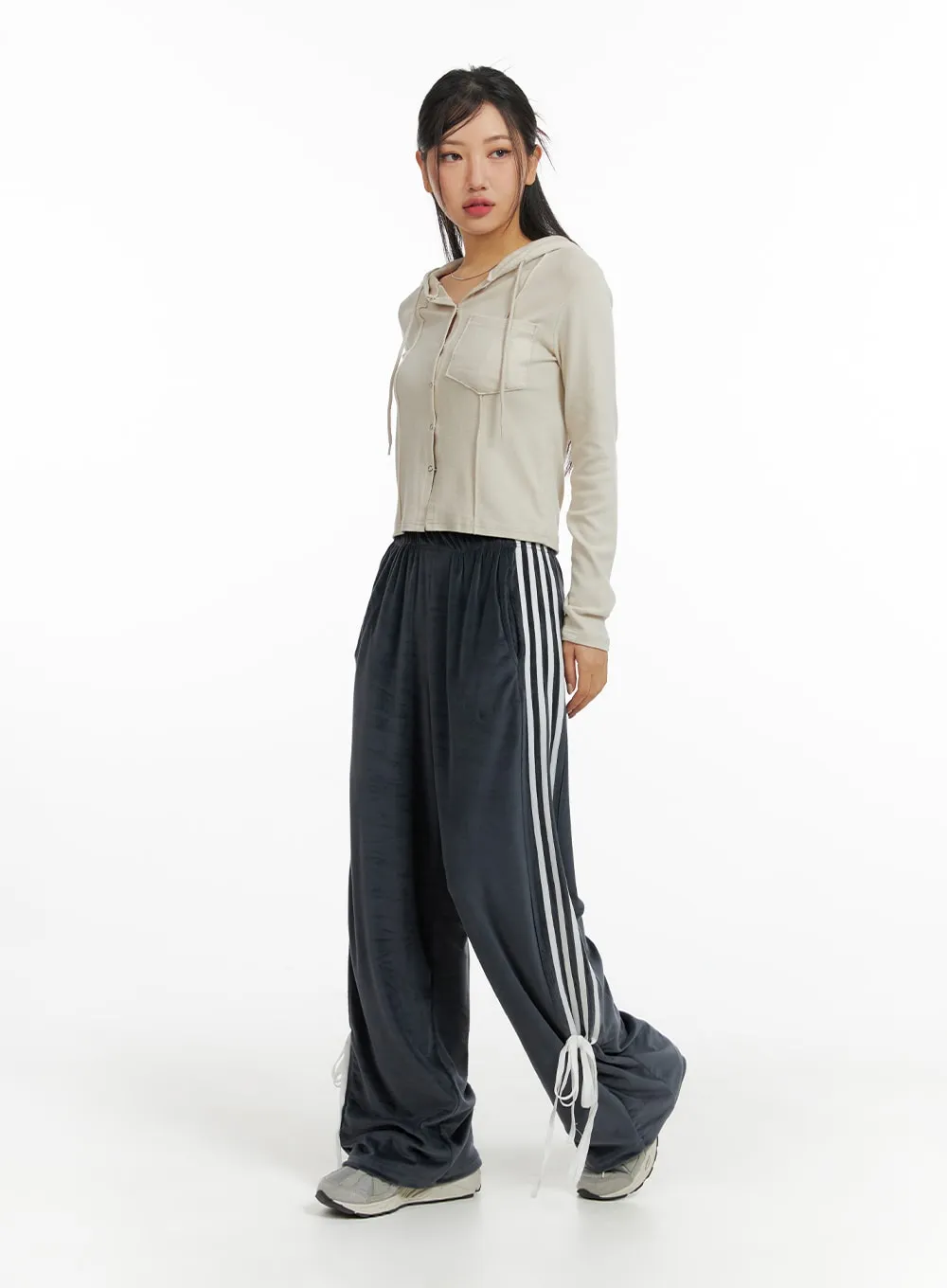 Buttoned Hooded Top CF427 sold by Lewkin product image thumbnail 4