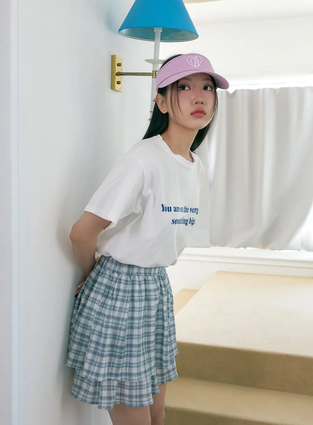 Round Neck Lettering T-Shirt OY424 sold by Lewkin product image thumbnail 4