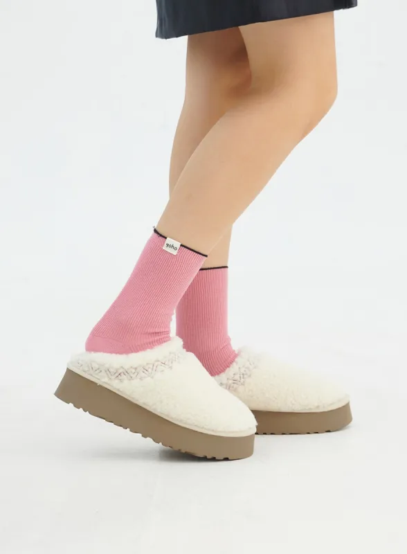 Ribbed Knit Socks IN316 sold by Lewkin