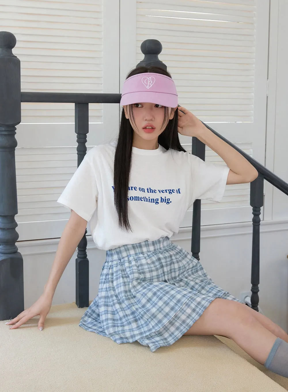 Round Neck Lettering T-Shirt OY424 sold by Lewkin