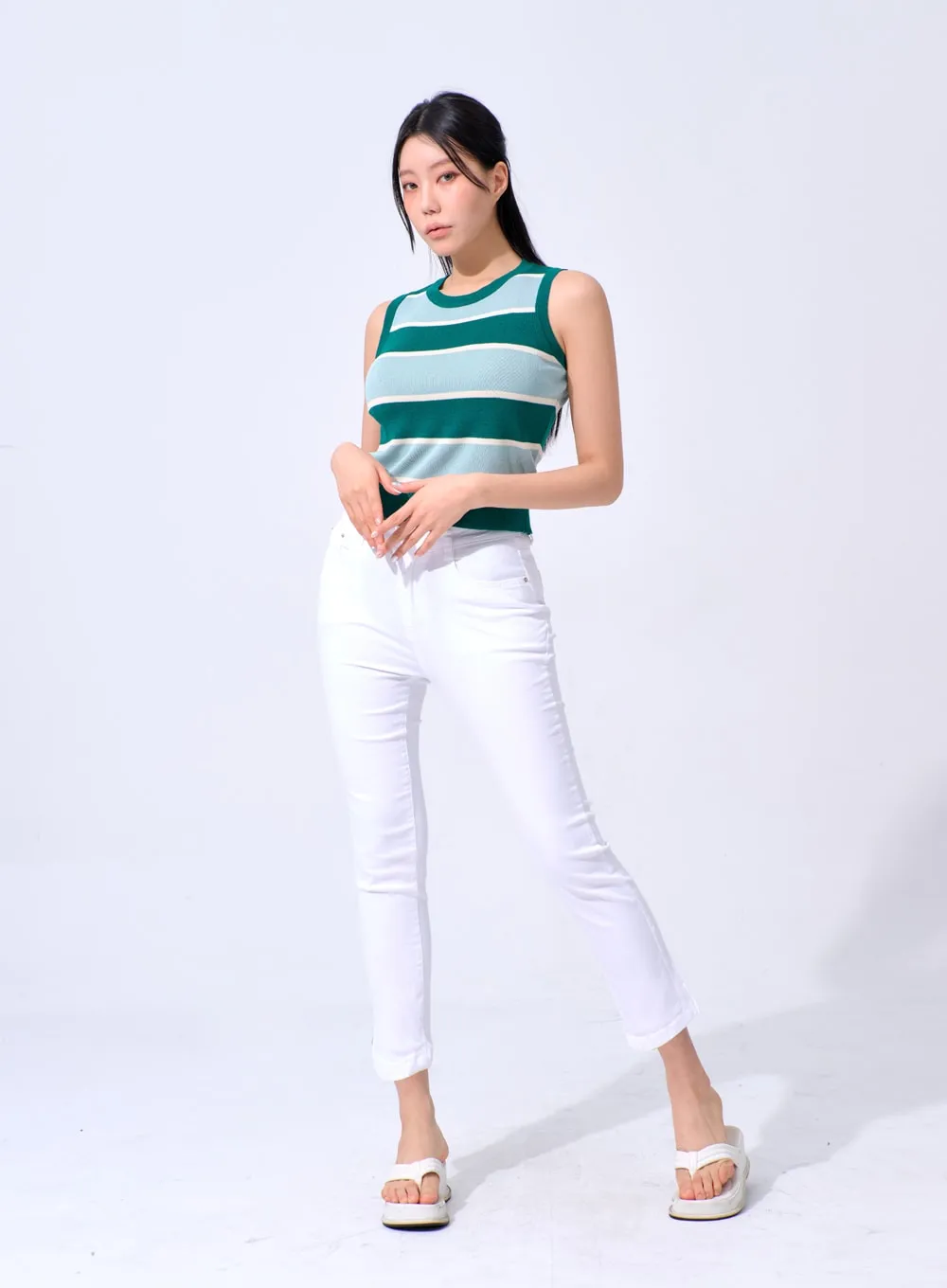 Ankle Cotton Pants IA324 sold by Lewkin product image thumbnail 2