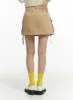 Cargo Pocket Strap Mini Skirt OF408 sold by Lewkin