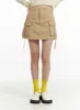 Cargo Pocket Strap Mini Skirt OF408 sold by Lewkin