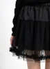 Mesh Ruffle Hem Mini Skirt CM415 sold by Lewkin
