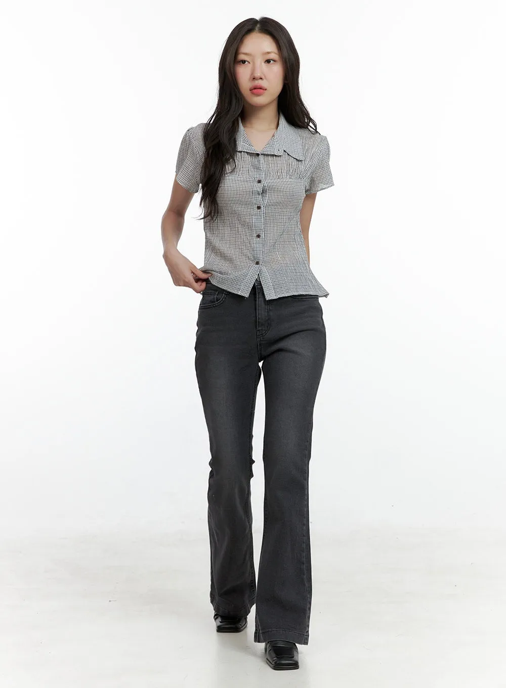 Low Rise Bootcut Jeans CL410 sold by Lewkin product image thumbnail 2