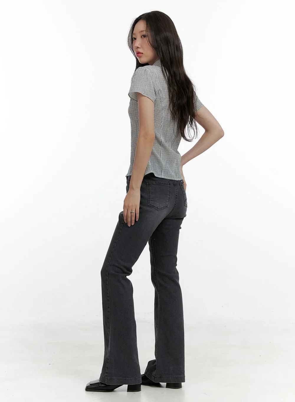 Low Rise Bootcut Jeans CL410 sold by Lewkin product image thumbnail 4