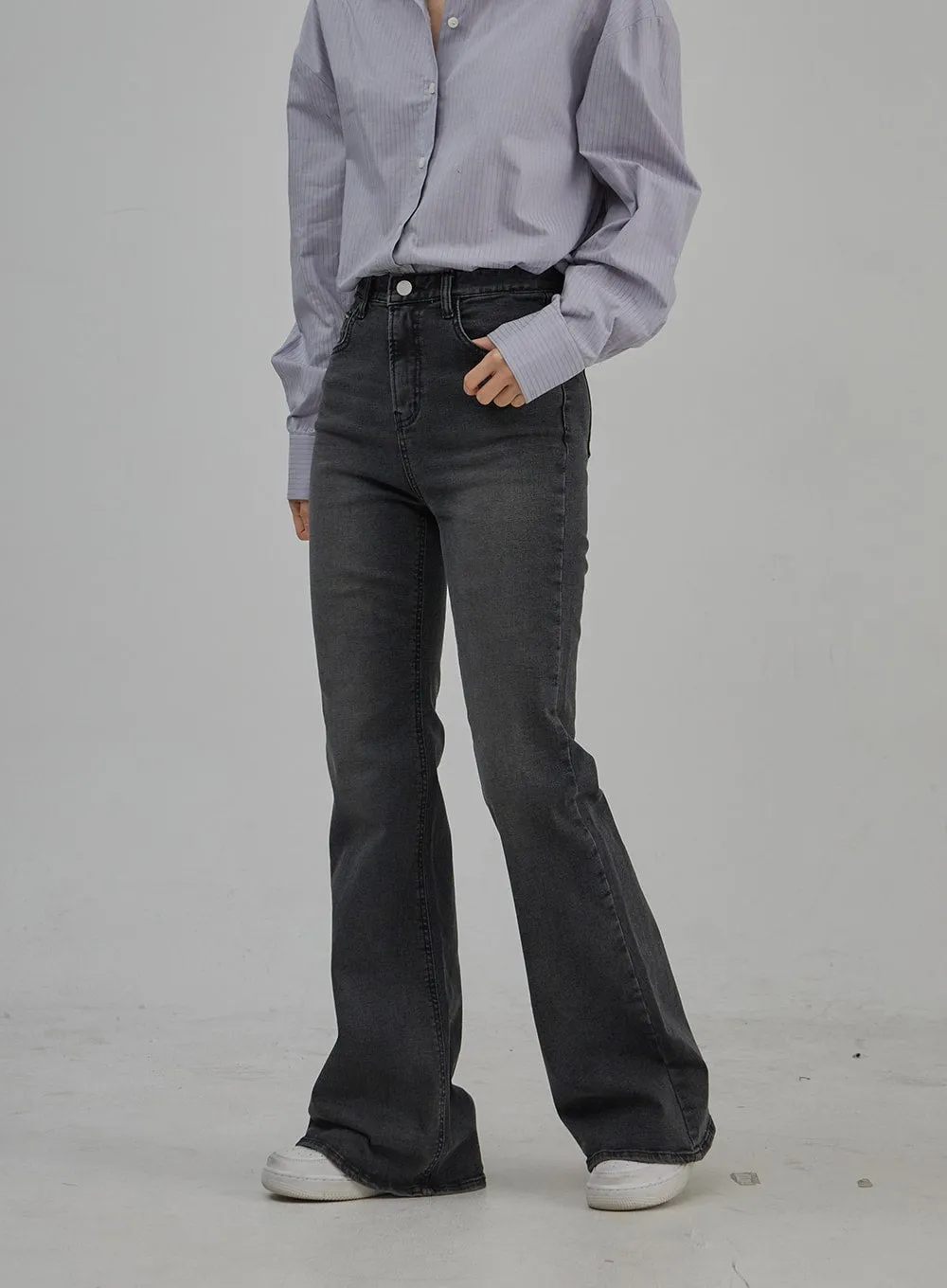 Slim Fit Bootcut Jeans OJ302 sold by Lewkin product image thumbnail 3