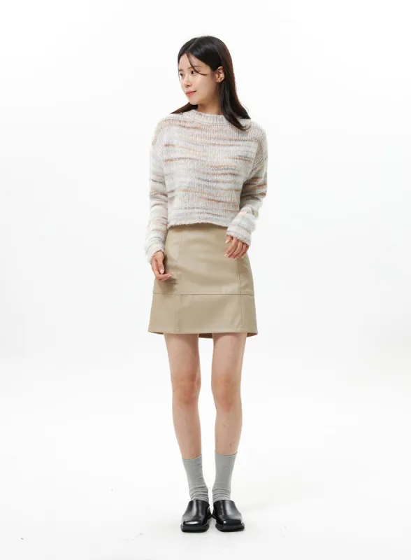 Glossy Mini Skirt OS315 sold by Lewkin