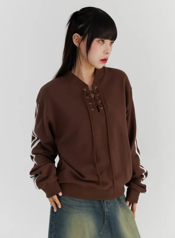 X Strap Track Sweatshirt CS327 sold by Lewkin