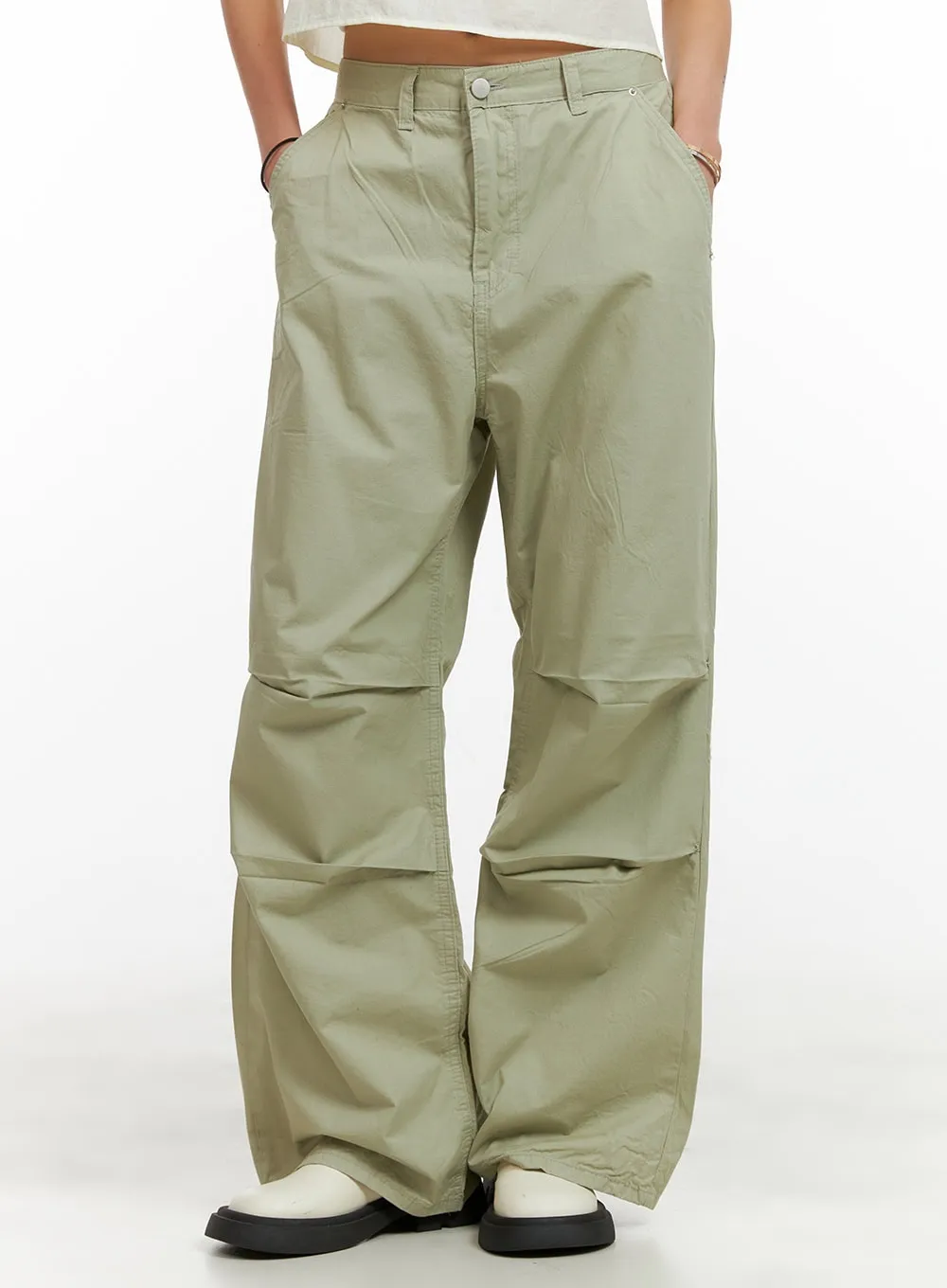 Low Rise Pintuck Trousers CY431 sold by Lewkin