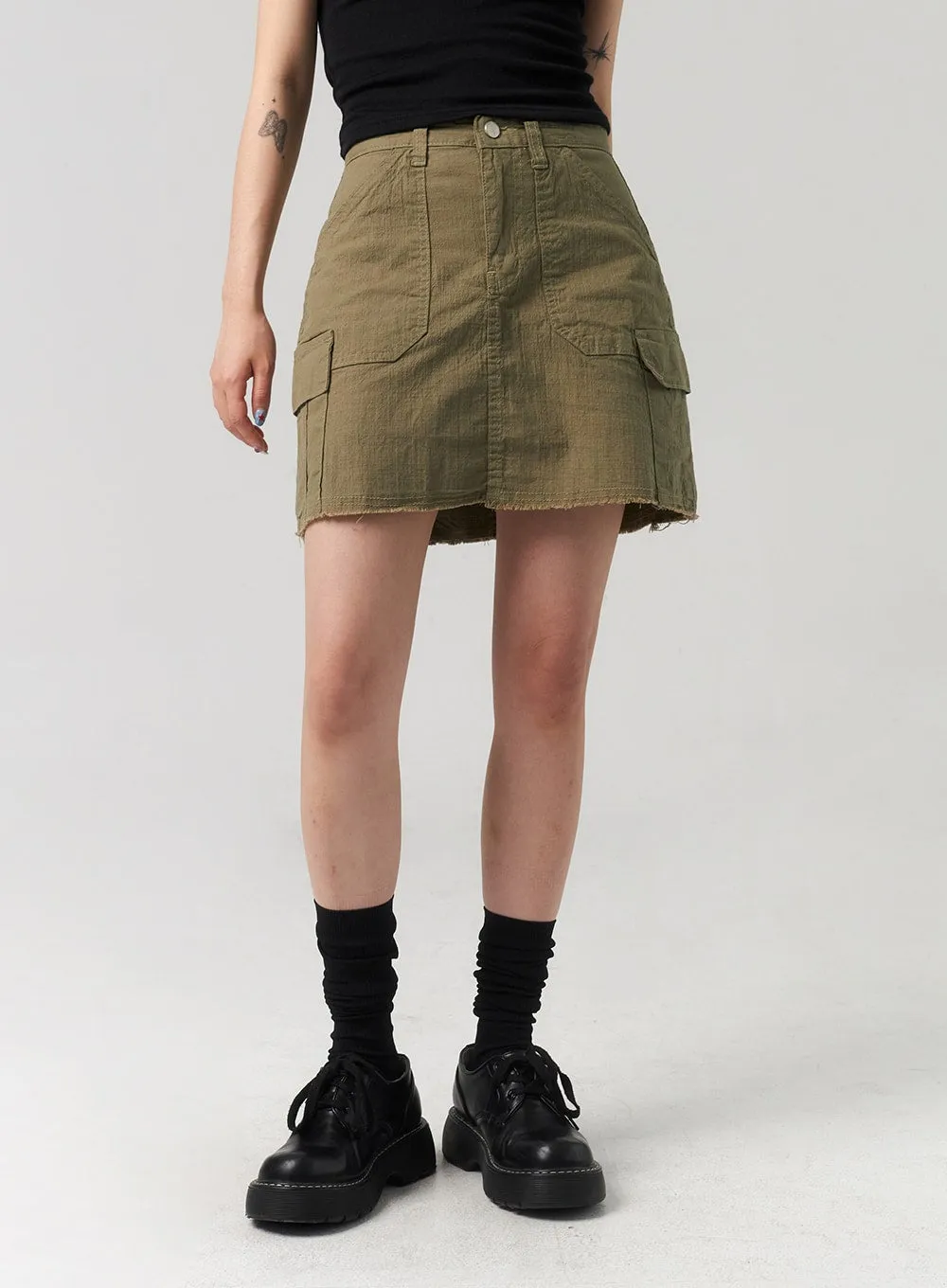 Cargo Mini Skirt CL312 sold by Lewkin product image thumbnail 5