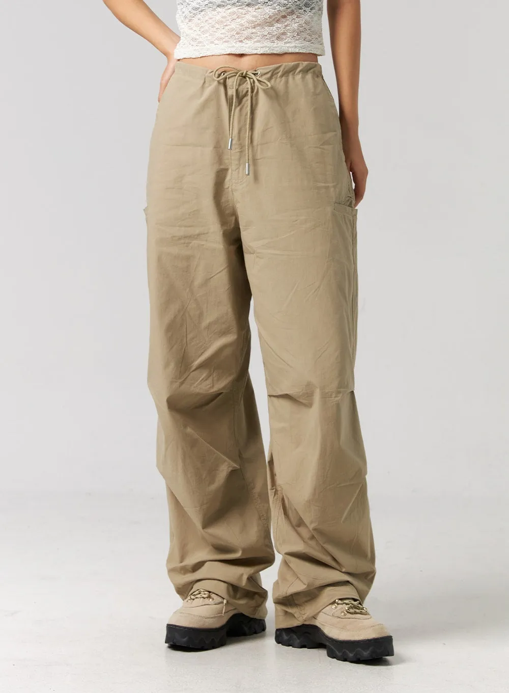 String Detail Wide Pants CG319 sold by Lewkin product image thumbnail 2