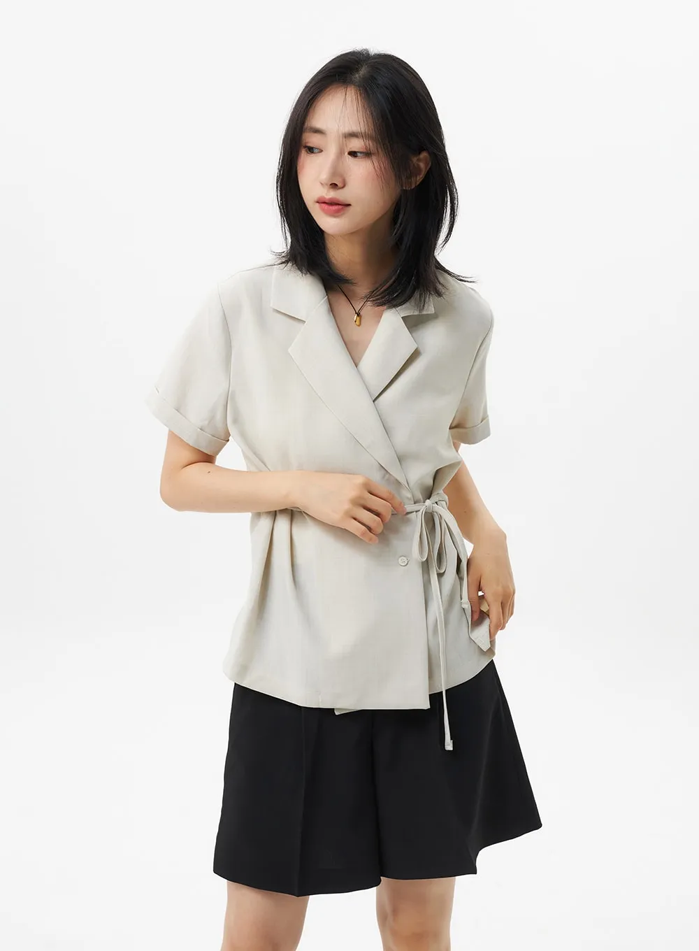 Tailored Bermuda Shorts OU329 sold by Lewkin product image thumbnail 5