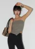 Ribbed Strapless Tube Crop Top IF402 sold by Lewkin