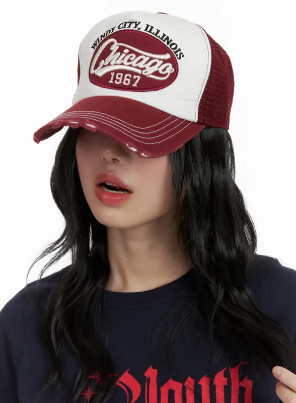 Embroidered Mesh Cap CU413 sold by Lewkin