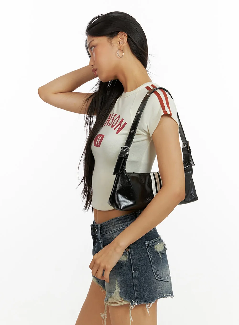 Benson 14 Crop Tee IU412 sold by Lewkin product image thumbnail 5