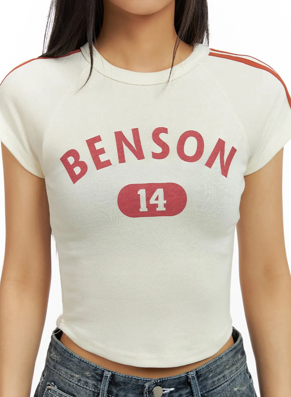 Benson 14 Crop Tee IU412 sold by Lewkin product image thumbnail 3