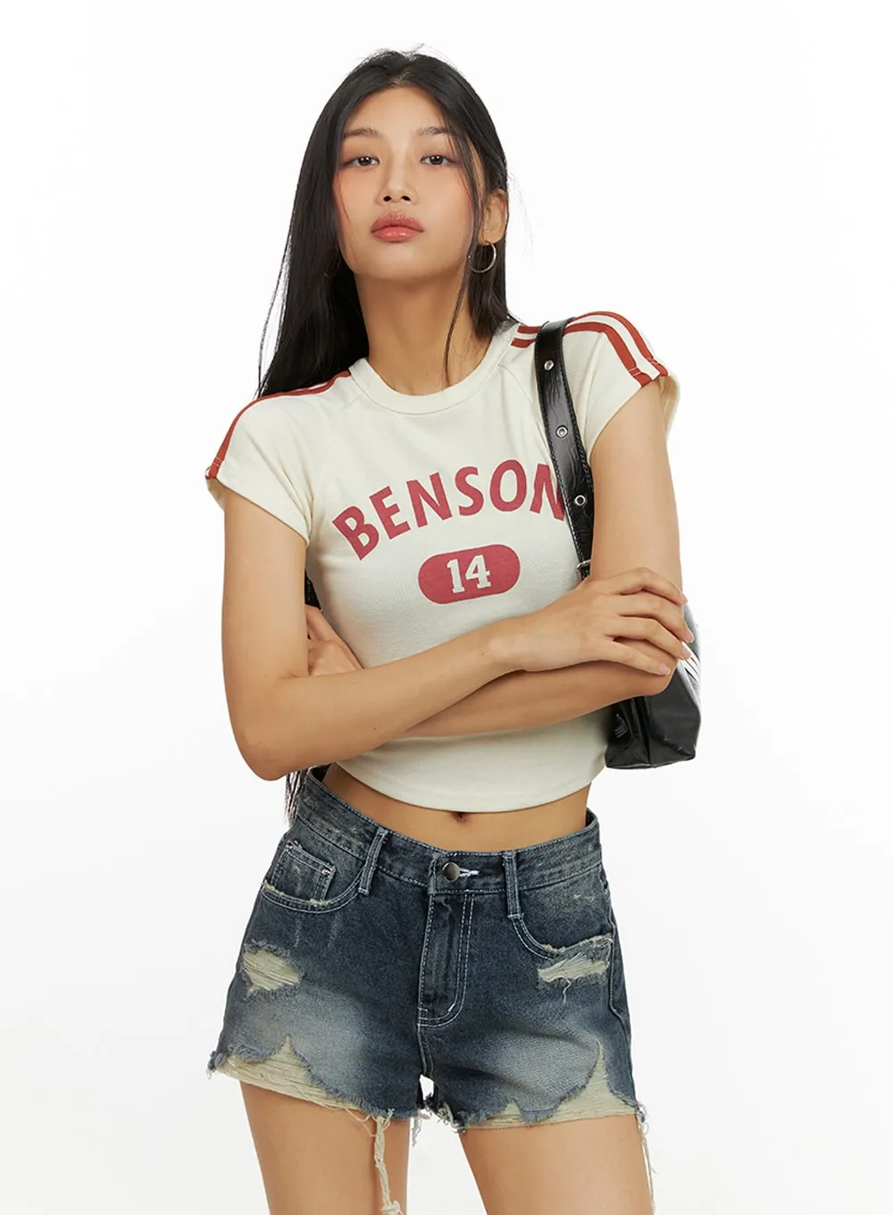 Benson 14 Crop Tee IU412 sold by Lewkin product image thumbnail 4