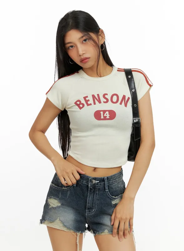 Benson 14 Crop Tee IU412 sold by Lewkin