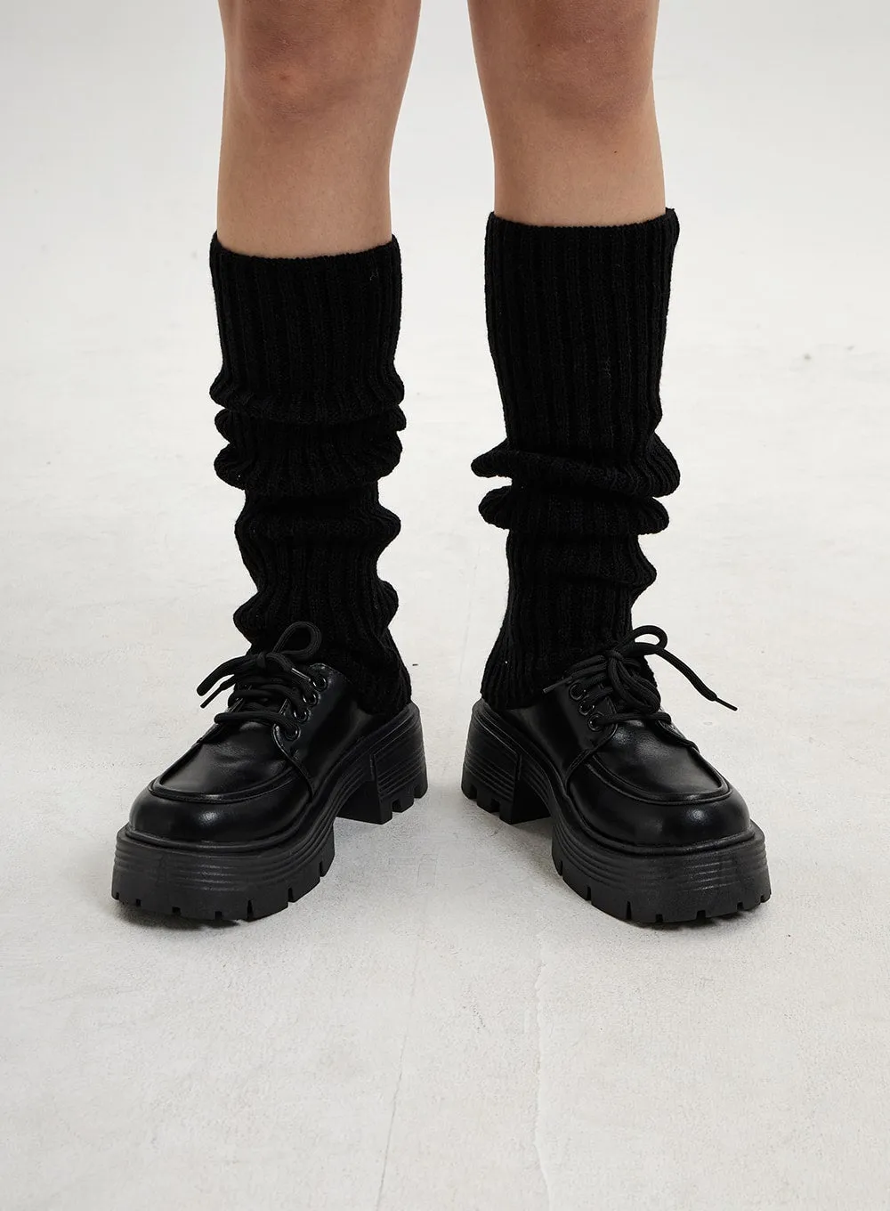 Thick Platform Lace-Up Loafer Shoes CN17 sold by Lewkin product image thumbnail 5