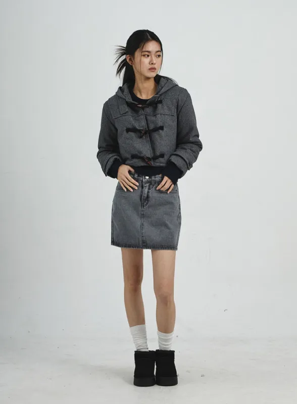 Denim Mini Skirt CD07 sold by Lewkin