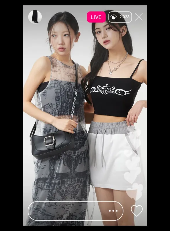 Graphic Sleeveless Top BM304 sold by Lewkin