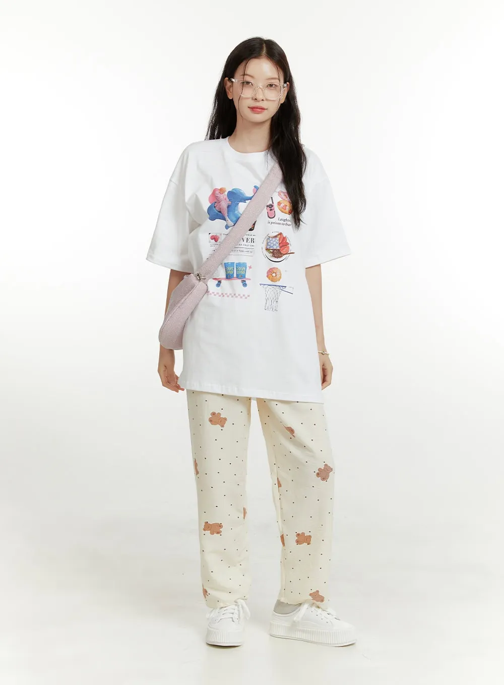 Teddy Polka Dot Pajama Pants OU414 sold by Lewkin product image thumbnail 5