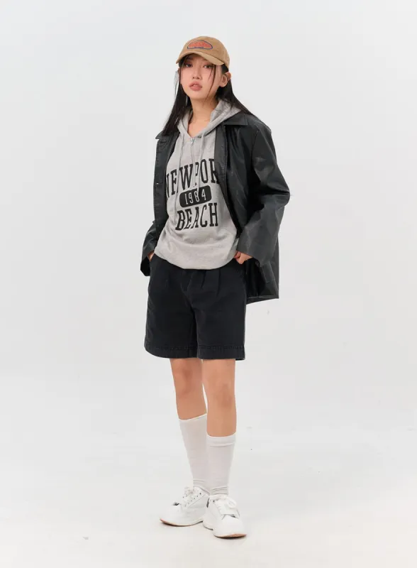 Pintuck Shorts IN301 sold by Lewkin