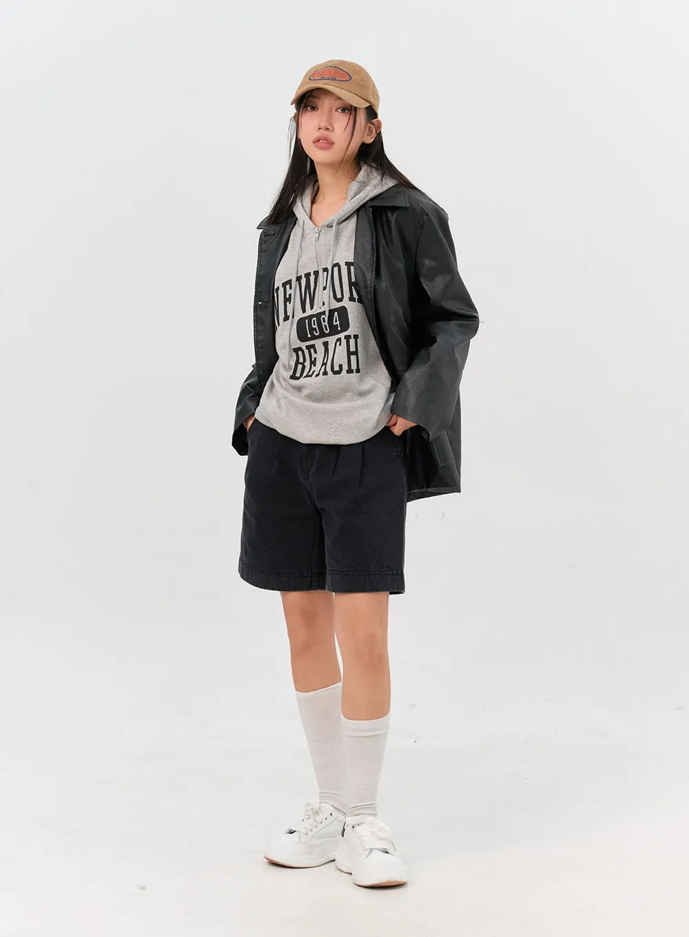 Pintuck Shorts IN301 sold by Lewkin