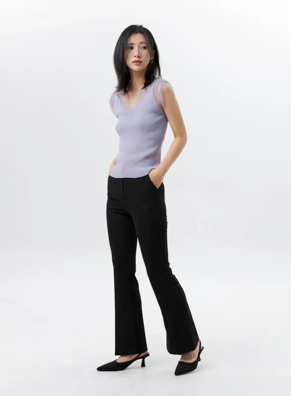 Bootcut Tailored Pants OL325 sold by Lewkin