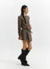 Women's Pointed Toe Wedge Heel Knee High Boots CD320 sold by Lewkin
