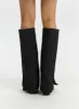 Women's Pointed Toe Wedge Heel Knee High Boots CD320 sold by Lewkin