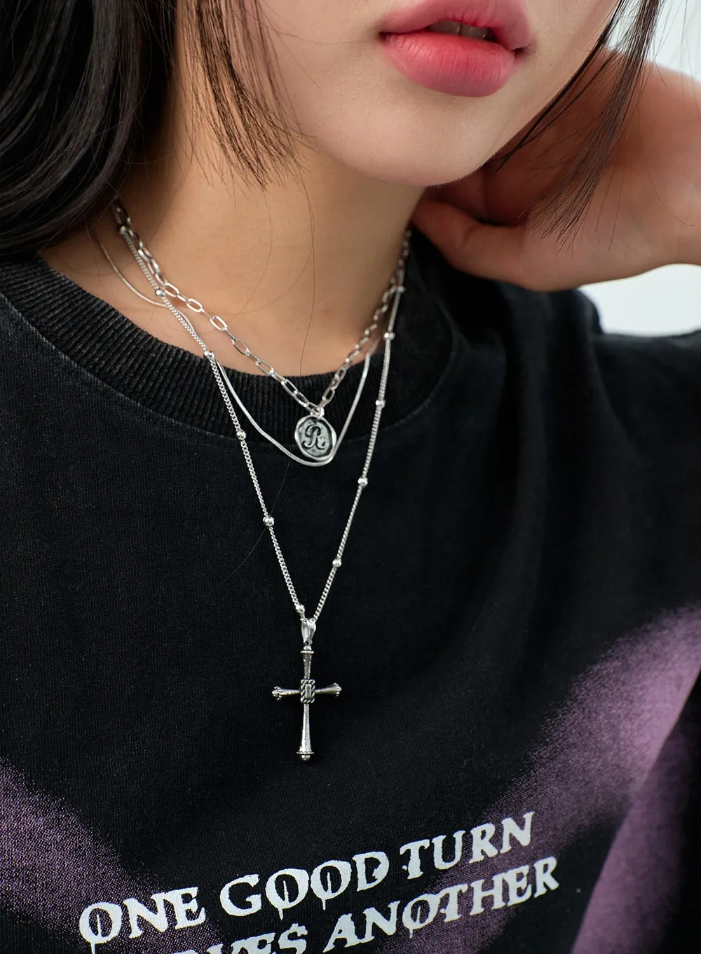 Layered Necklace Set BU308 sold by Lewkin