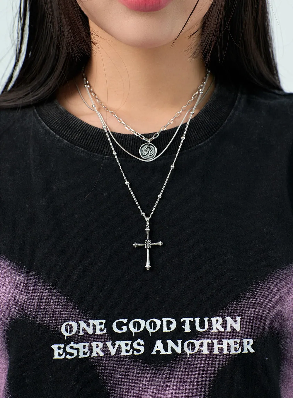 Layered Necklace Set BU308 sold by Lewkin product image thumbnail 2