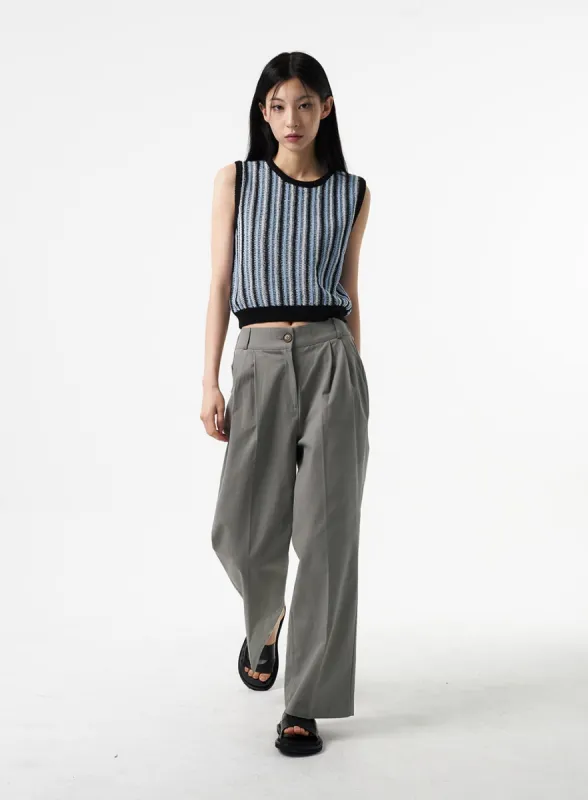 Tailored Cotton Pants IA326 sold by Lewkin