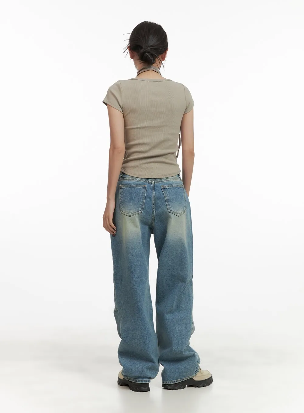 Slim Fit U Neck Top CY423 sold by Lewkin product image thumbnail 3