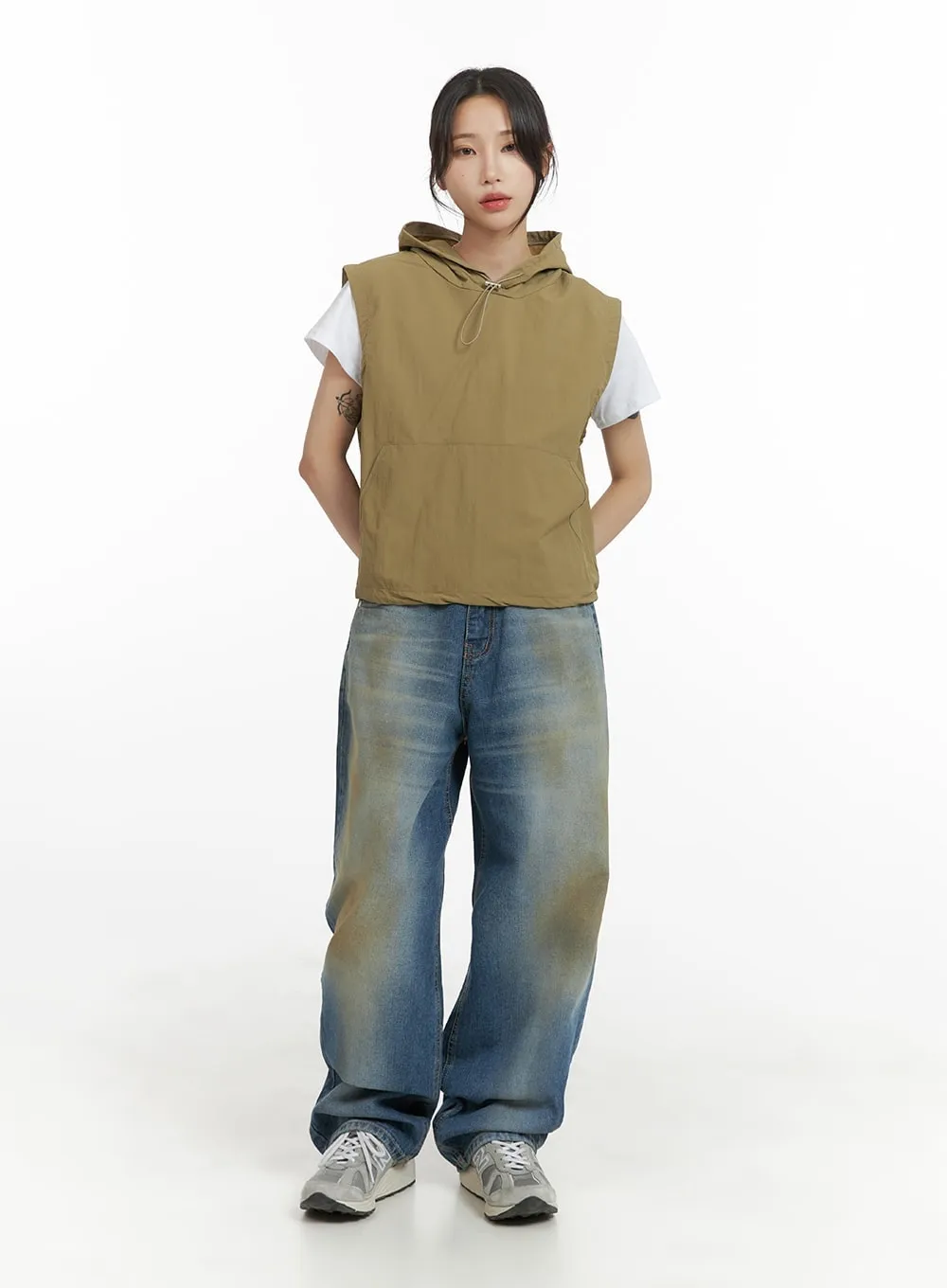 Nylon Pocket Hooded Vest CM426 sold by Lewkin product image thumbnail 3
