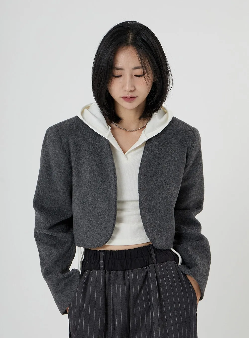 Wool Bolero Jacket ON22 sold by Lewkin product image thumbnail 4