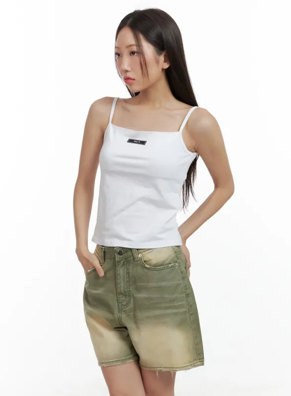 Lettering Crop Cami Top CL417 sold by Lewkin