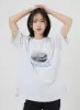 Graphic Oversized Tee OM306 sold by Lewkin
