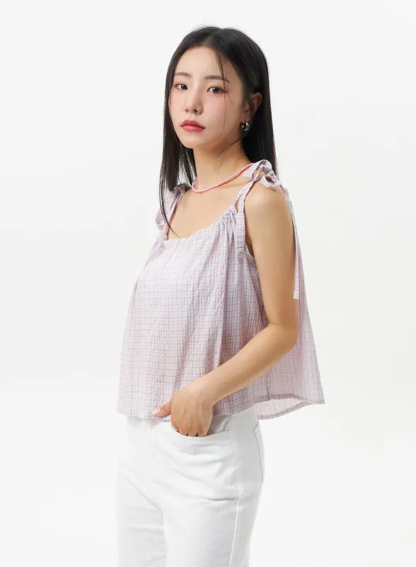 Plaid Blouse OU323 sold by Lewkin