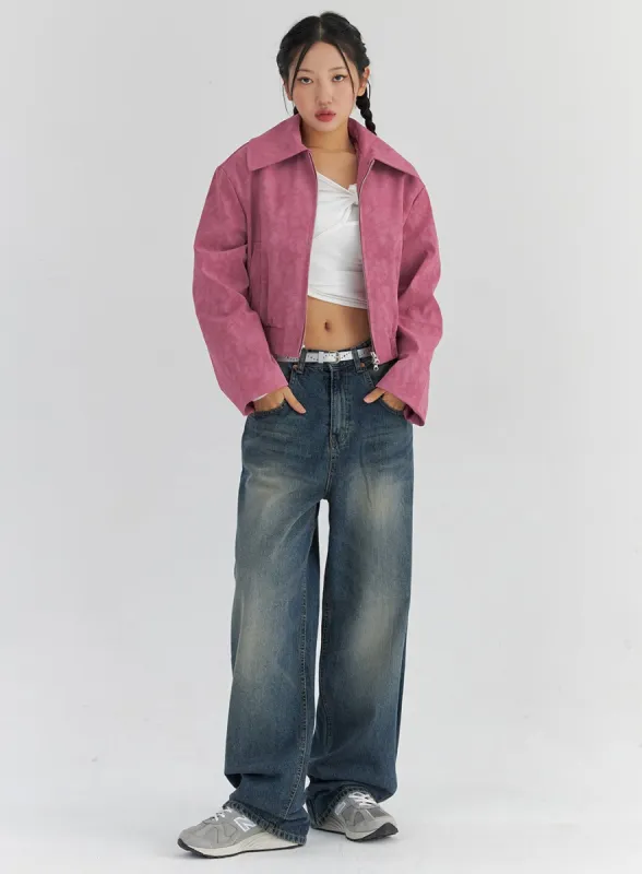 Vintage Wash Wide Fit Jeans CS321 sold by Lewkin