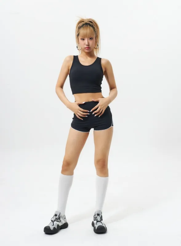 Mid-Rise Sweat Shorts IL317 sold by Lewkin